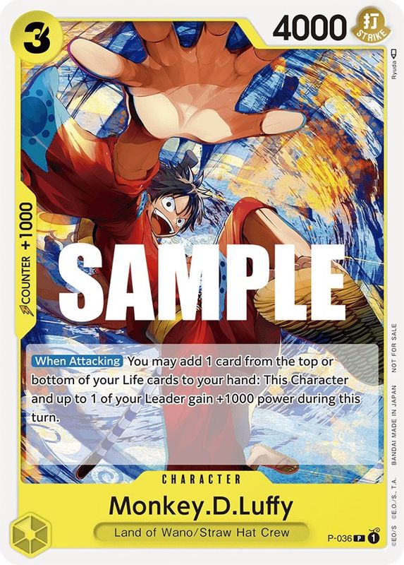 Monkey D. Luffy P-035 Event Promo - ONE PIECE Card Game Japanese