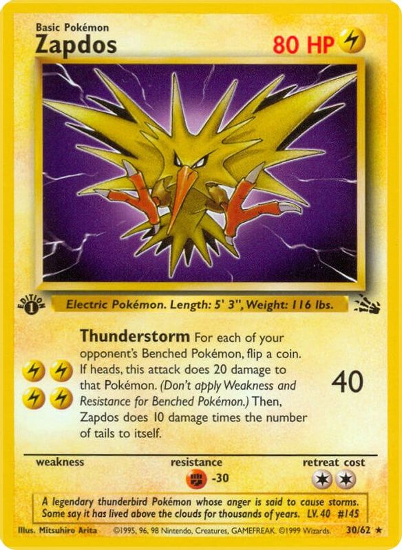 Zapdos (30) - 30/62 - Rare