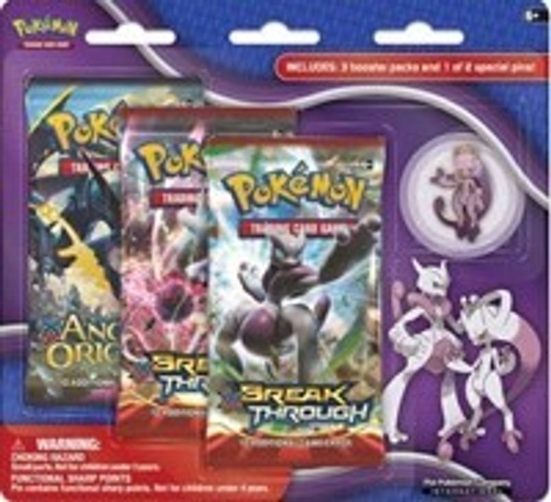 BREAKthrough Three Pack Pin Blisters [Mega Mewtwo Y]