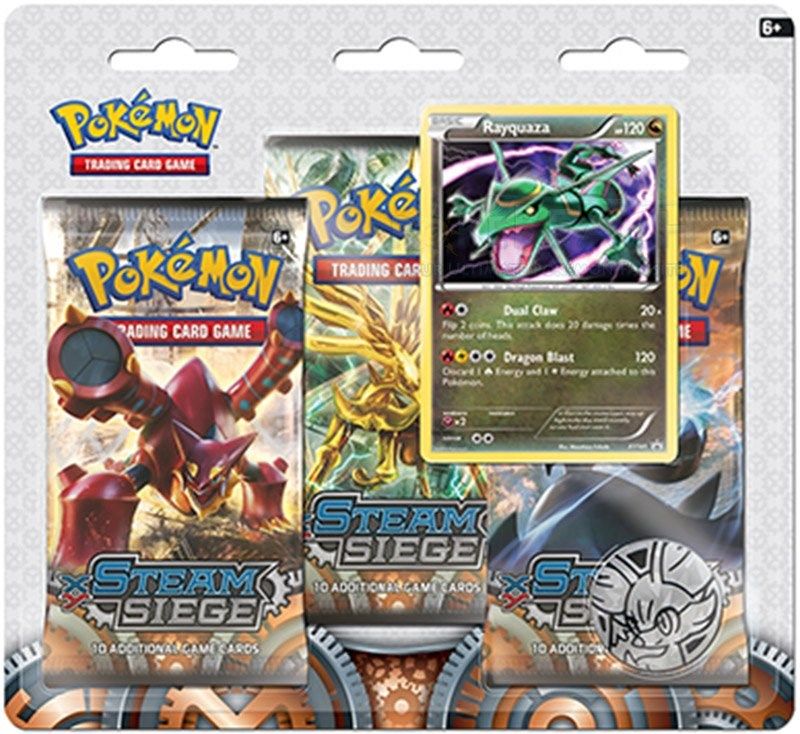 Steam Siege 3 Pack Blister [Rayquaza]