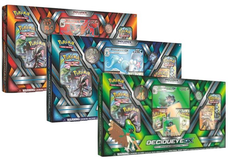 Premium Collection [Set of 3] Decidueye GX, Primarina GX, & Incineroar GX