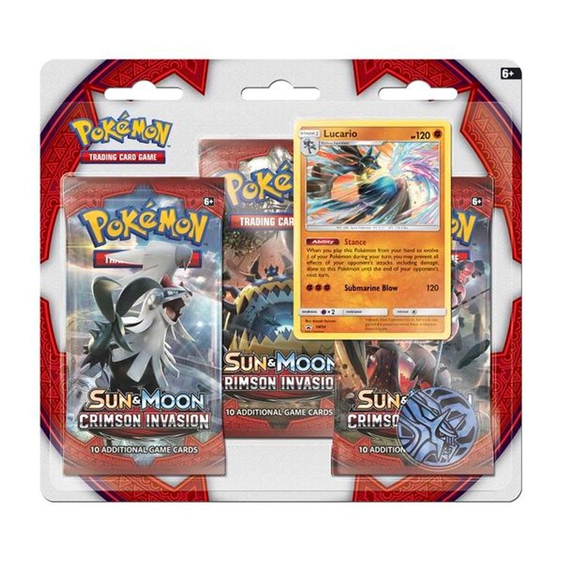 Crimson Invasion 3 Pack Blister [Lucario]