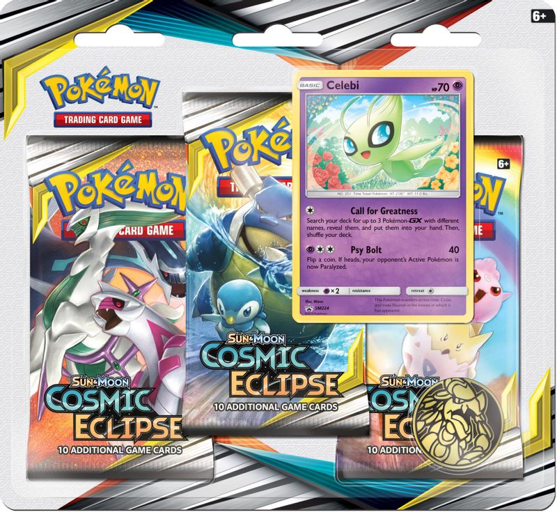 Cosmic Eclipse 3 Pack Blister [Celebi]