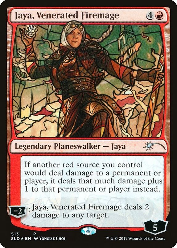 Jaya, Venerated Firemage (Stained Glass) - 513 - Promo