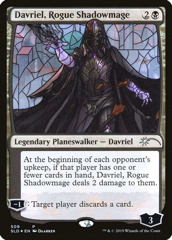 Davriel, Rogue Shadowmage (Stained Glass) - 509 - Promo