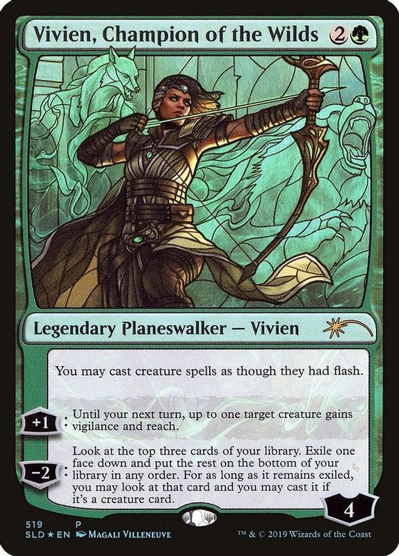 Vivien, Champion of the Wilds (Stained Glass) - 519 - Promo