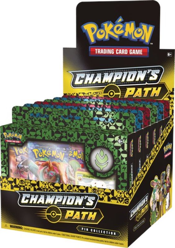 Champion's Path Pin Collection Display: Turffield, Hulbury, & Motostoke Gyms