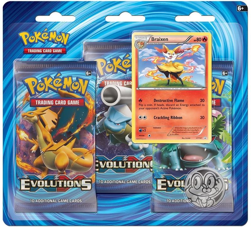 XY - Evolutions 3 Pack Blister [Braixen]