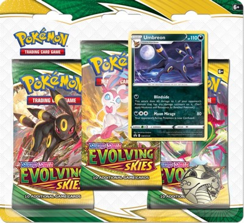 Evolving Skies 3 Pack Blister [Umbreon]