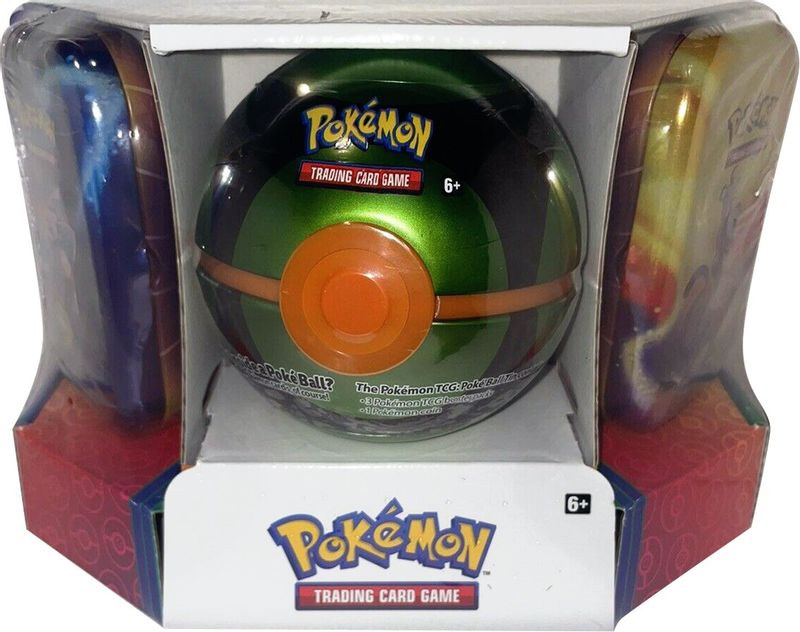 Pokemon - Poke Ball Tin + 2 Kanto Power Mini Tins - Dusk Ball