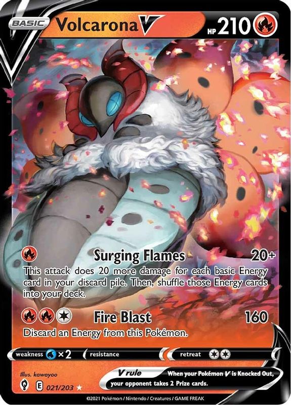 Volcarona V - 021/203 - Ultra Rare