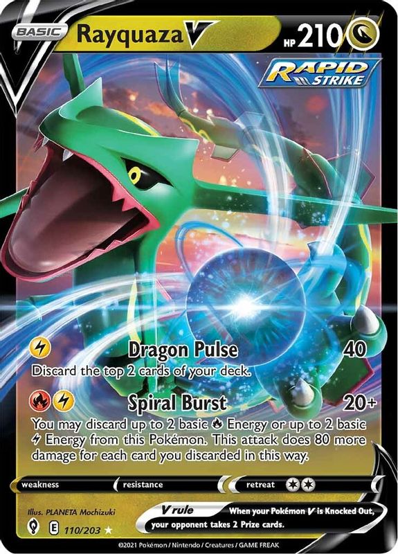 Rayquaza V - 110/203 - Ultra Rare