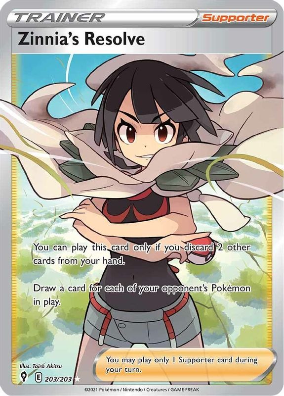 Zinnia's Resolve (Full Art) - 203/203 - Ultra Rare