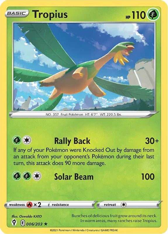 Tropius - 006/203 - Rare