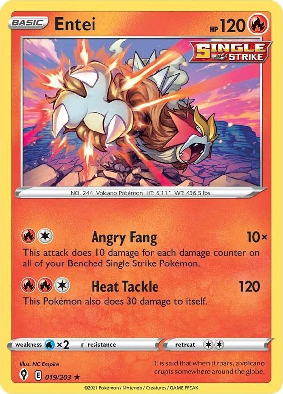 Entei - 019/203 - Holo Rare