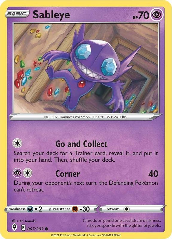 Sableye - 067/203 - Common