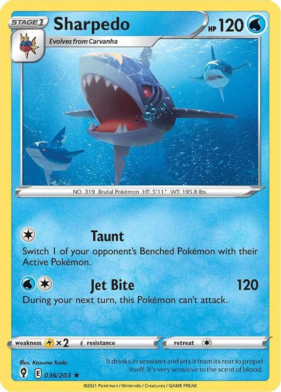 Sharpedo - 036/203 - Rare