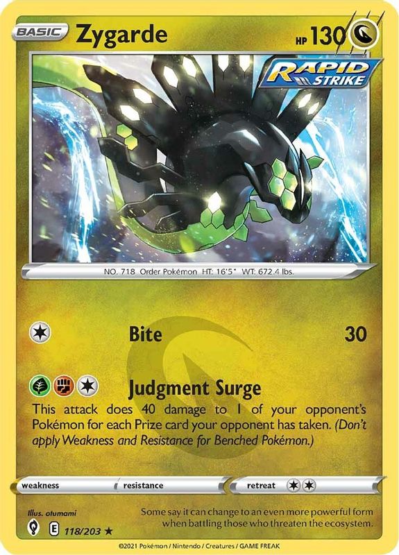 Zygarde - 118/203 - Holo Rare