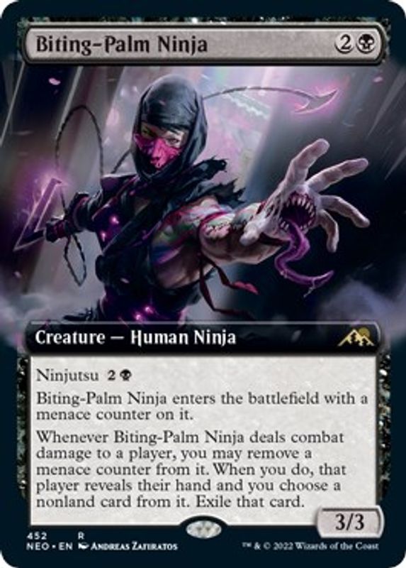 Biting-Palm Ninja (Extended Art) - 452 - Rare