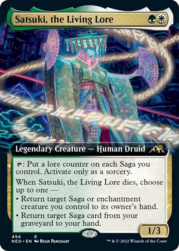 Satsuki, the Living Lore (Extended Art) - 494 - Rare