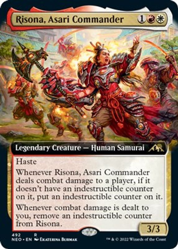 Risona, Asari Commander (Extended Art) - 492 - Rare