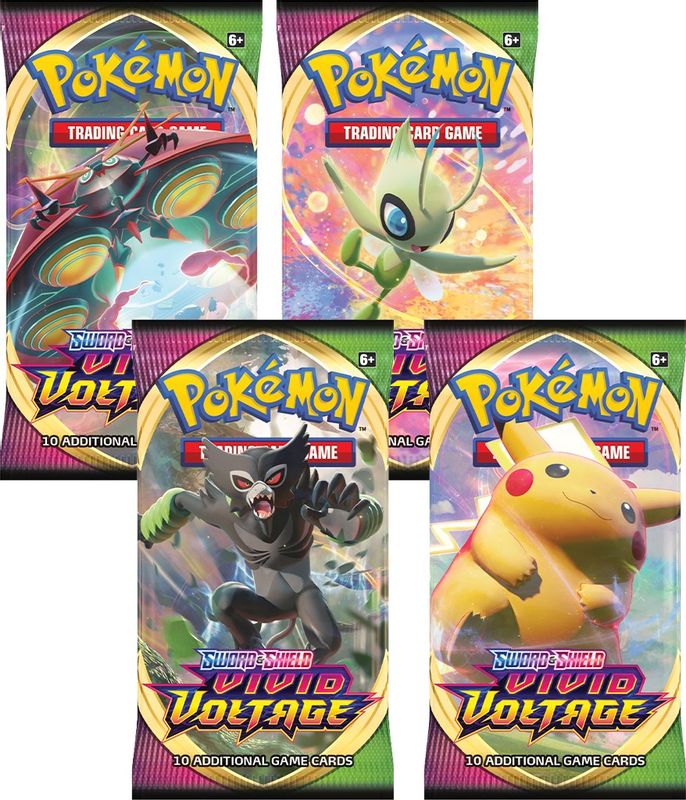 Vivid Voltage Booster Pack Art Bundle [Set of 4]