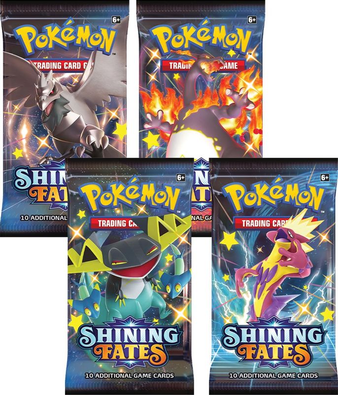 Shining Fates Booster Pack Art Bundle [Set of 4]