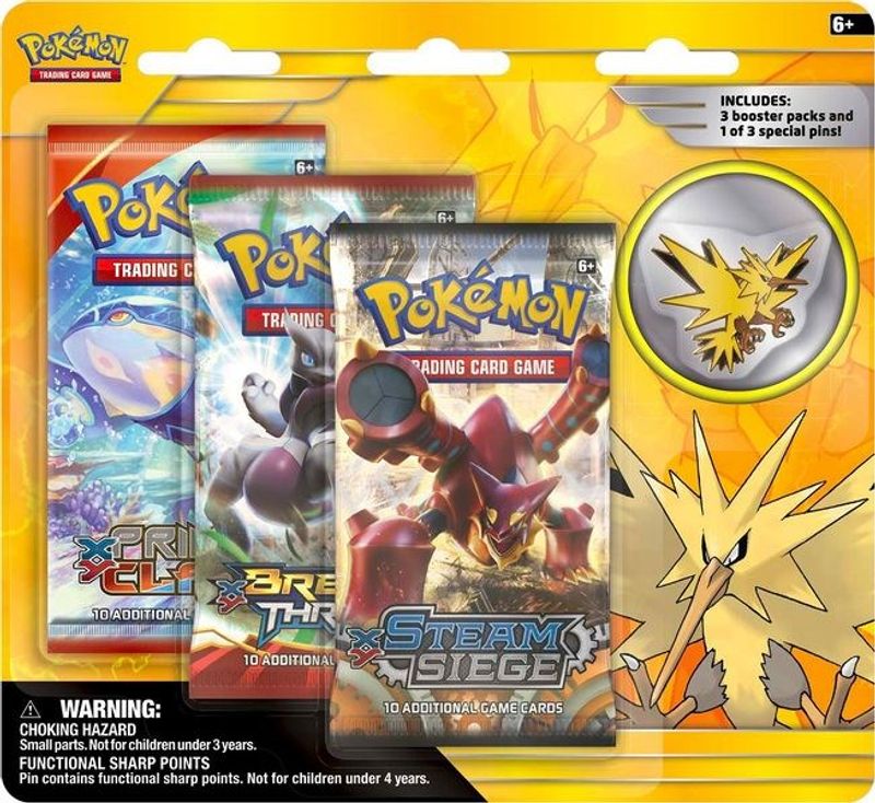 Legendary Birds Pin 3 Pack Blister [Zapdos Pin]