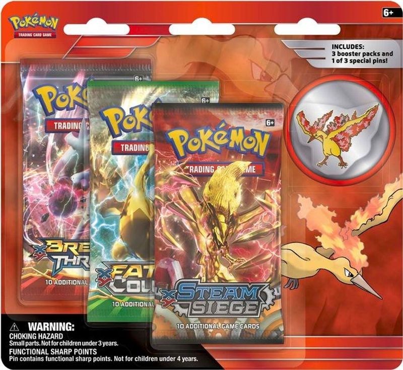 Legendary Birds Pin 3 Pack Blister [Moltres Pin]