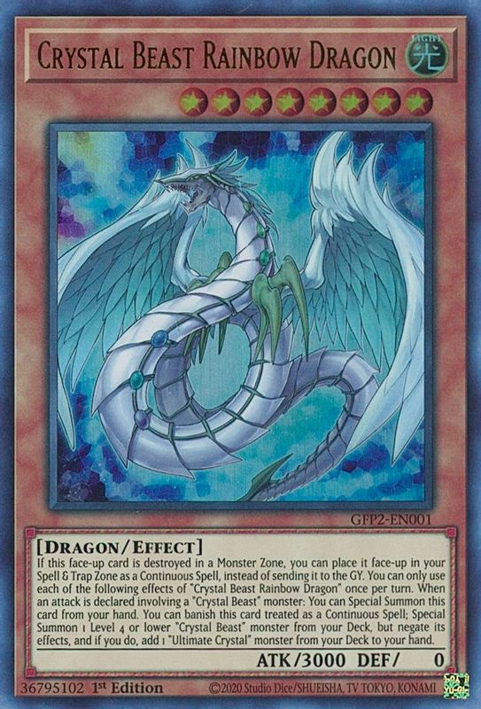 Crystal Beast Rainbow Dragon - GFP2-EN001 - Ultra Rare