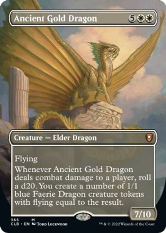 Ancient Gold Dragon (Borderless) - 365 - Mythic