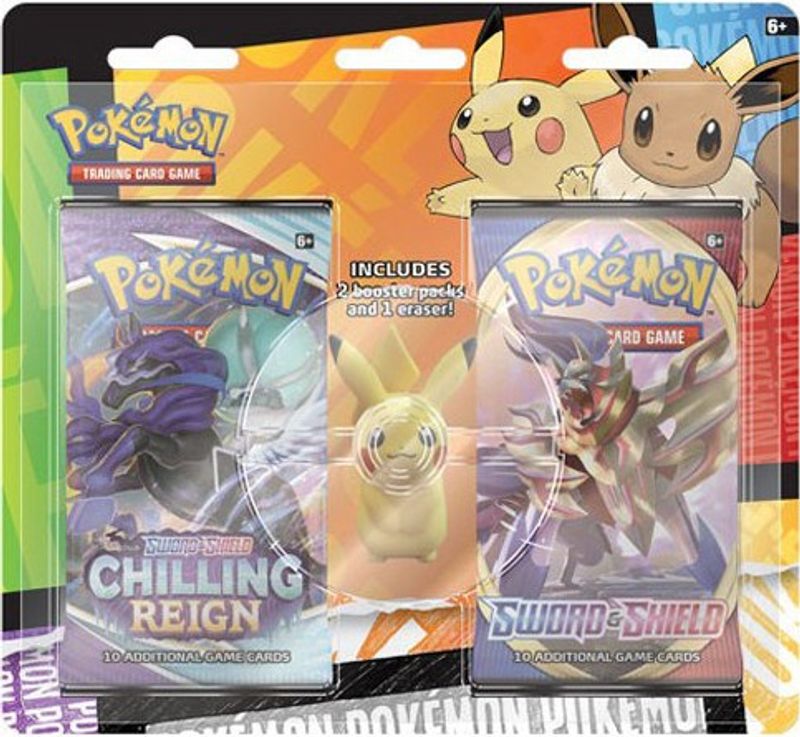 Pokemon TCG: Back to School Eraser Blister [Pikachu]