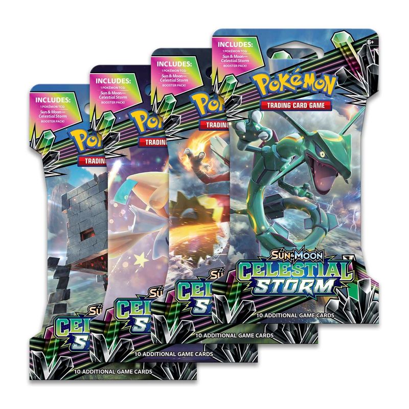 Celestial Storm Sleeved Booster Pack Art Bundle [Set of 4]