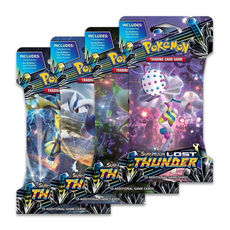 Lost Thunder Sleeved Booster Pack Art Bundle [Set of 4]