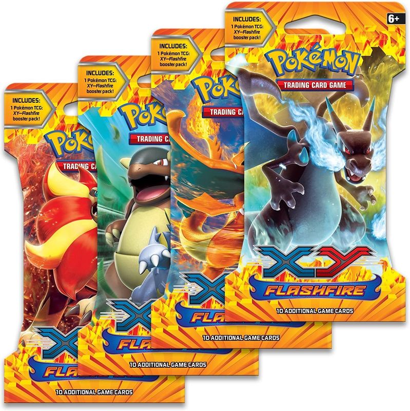 Flashfire Sleeved Booster Pack Art Bundle [Set of 4]