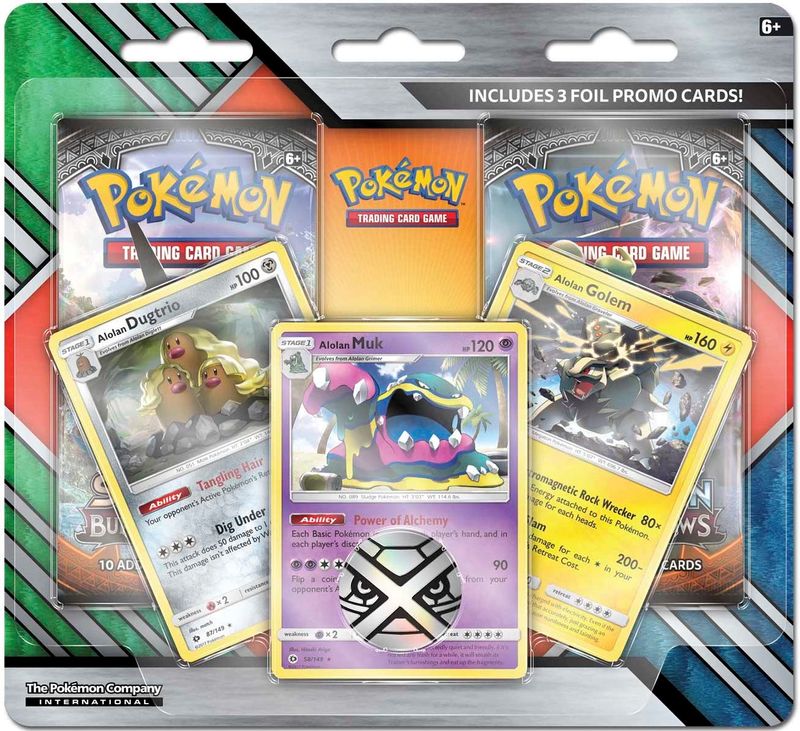 Enhanced 2-Pack Blister Pack [Alolan Dugtrio, Alolan Muk, & Alolan Golem]