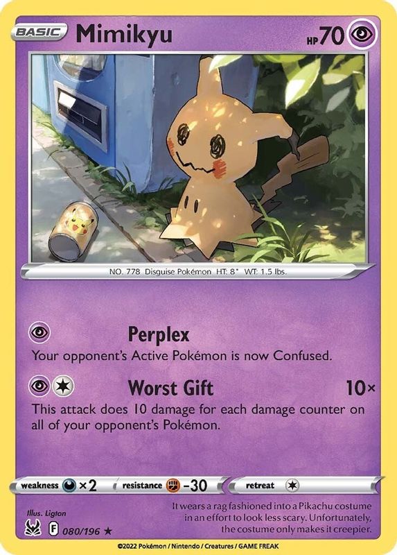 Mimikyu - 080/196 - Rare