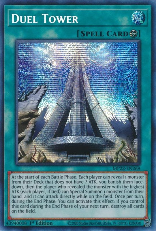 Duel Tower - MP22-EN269 - Prismatic Secret Rare