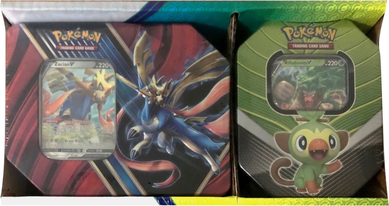 Legends of Galar Tin + Galar Partners Tin 2-pack [Zacian V/Rillaboom V] (Retail Exclusive)