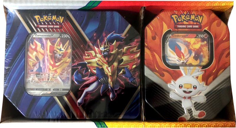 Legends of Galar Tin + Galar Partners Tin 2-pack [Zamazenta V/Cinderace V] (Retail Exclusive)