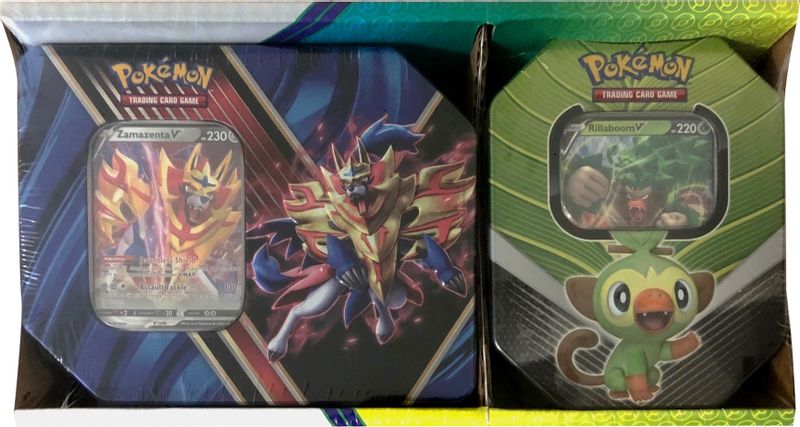 Legends of Galar Tin + Galar Partners Tin 2-pack [Zamazenta V/Rillaboom V] (Retail Exclusive)