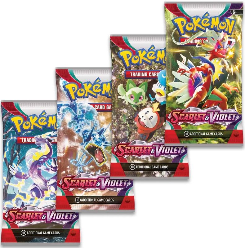 Scarlet & Violet Booster Pack Art Bundle [Set of 4]