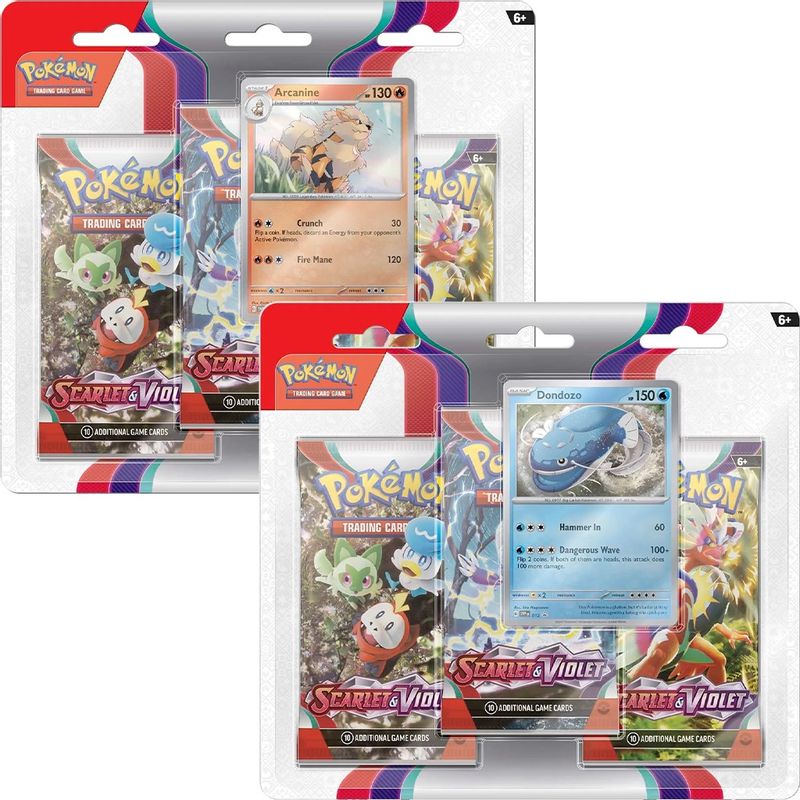 Scarlet & Violet 3 Pack Blister [Set of 2]