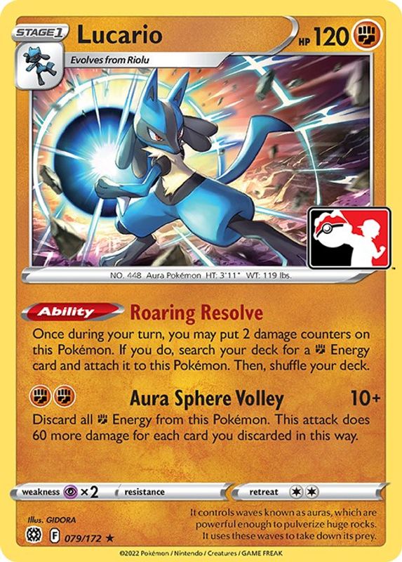 Lucario - 079/172 - Holo Rare