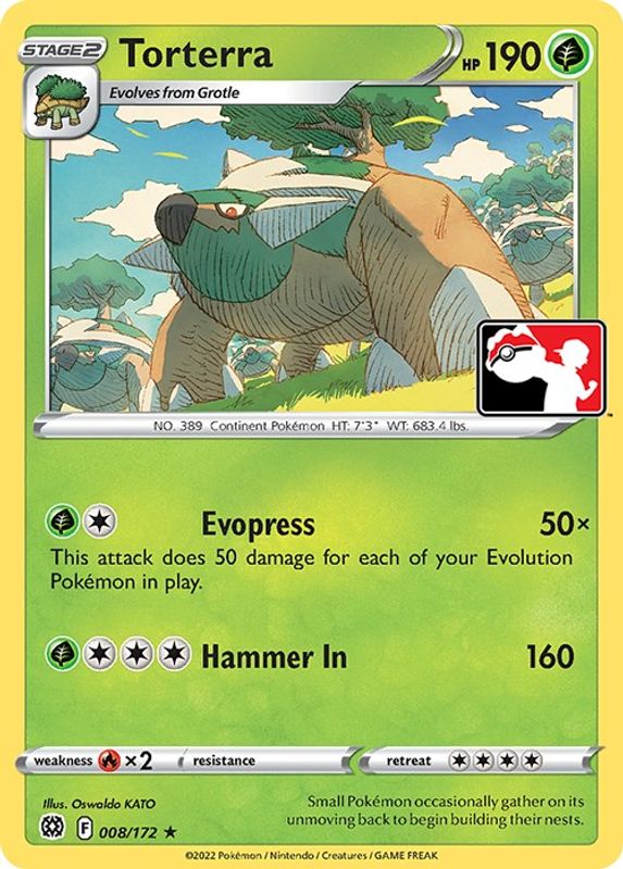 Torterra - 008/172 - Holo Rare