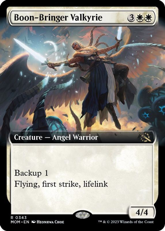 Boon-Bringer Valkyrie (Extended Art) - 343 - Rare