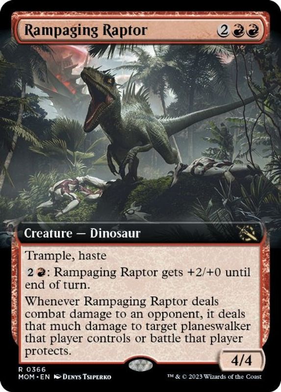 Rampaging Raptor (Extended Art) - 366 - Rare