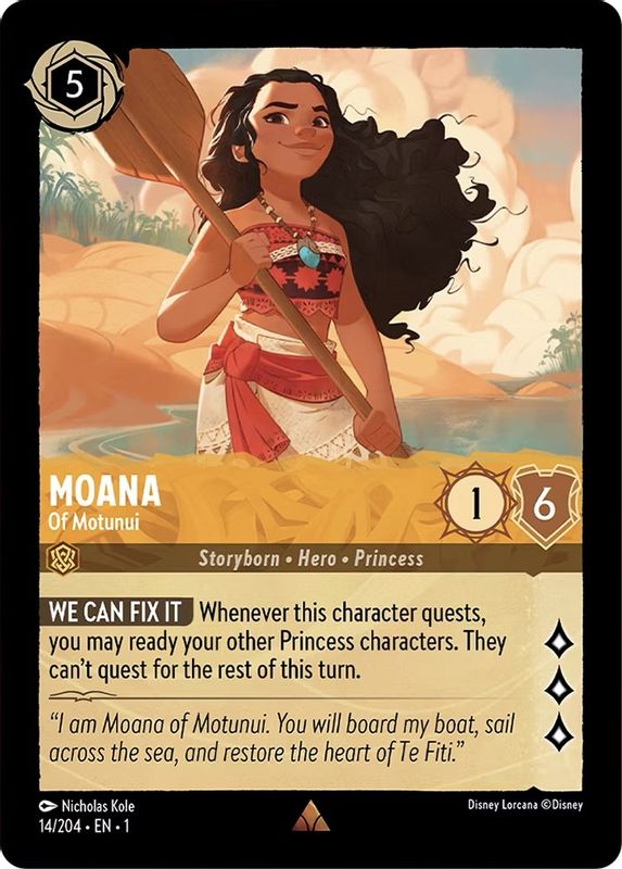 Moana - Of Motunui - 14/204 - Rare