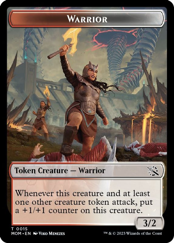 Warrior // Vampire Double-Sided Token - 15 // 3 - Token