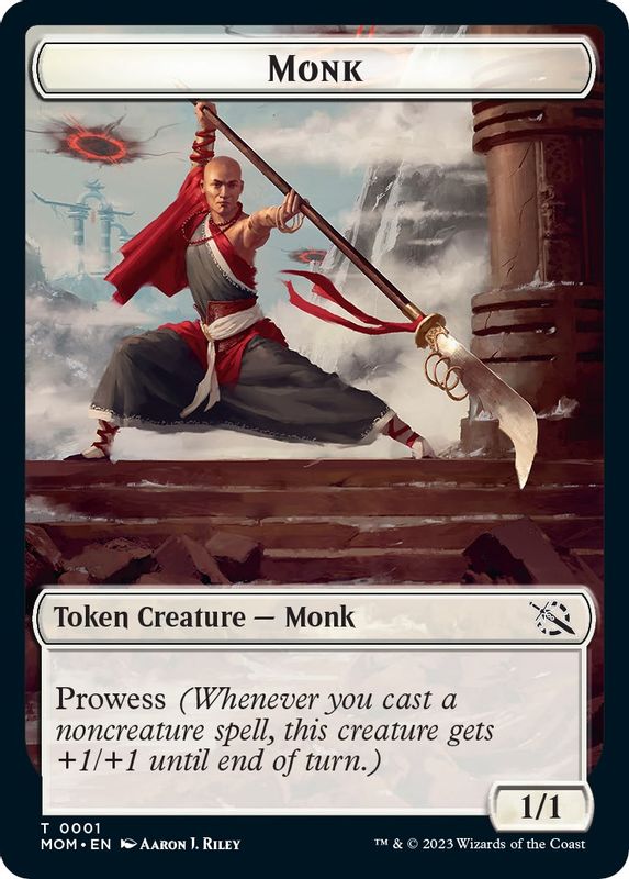 Monk // Knight Double-Sided Token - 1 // 10 - Token